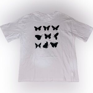 *Butterfly White Tee